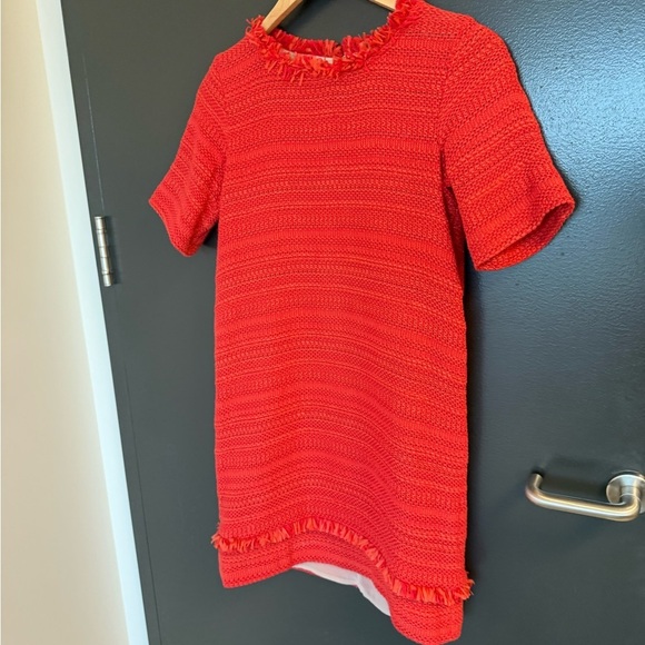 MARELLA size 2 GUC cotton blend tweed vibe mini Textured Dress - Picture 2 of 12